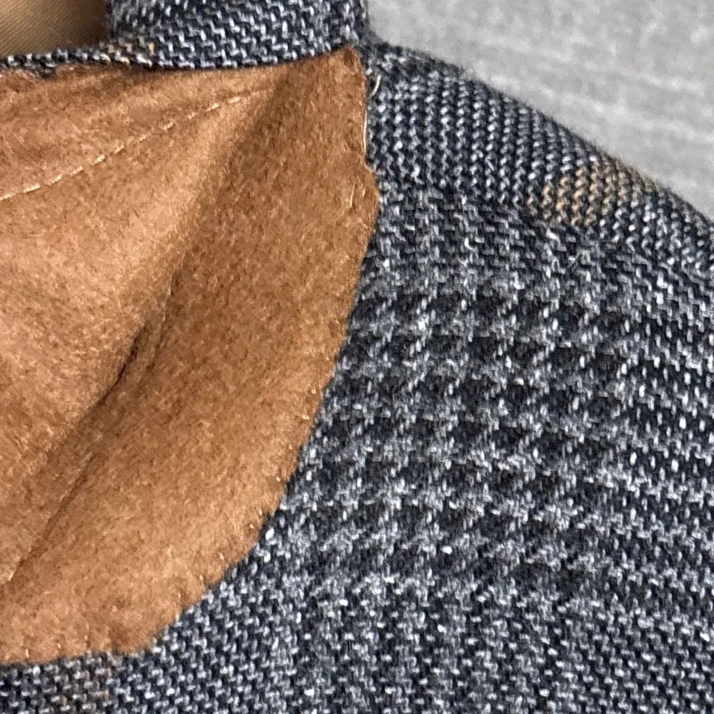 Isaia Sport Coat 44L Gray Glen Check Cashmere Silk Gregory Blazer 54 Italy